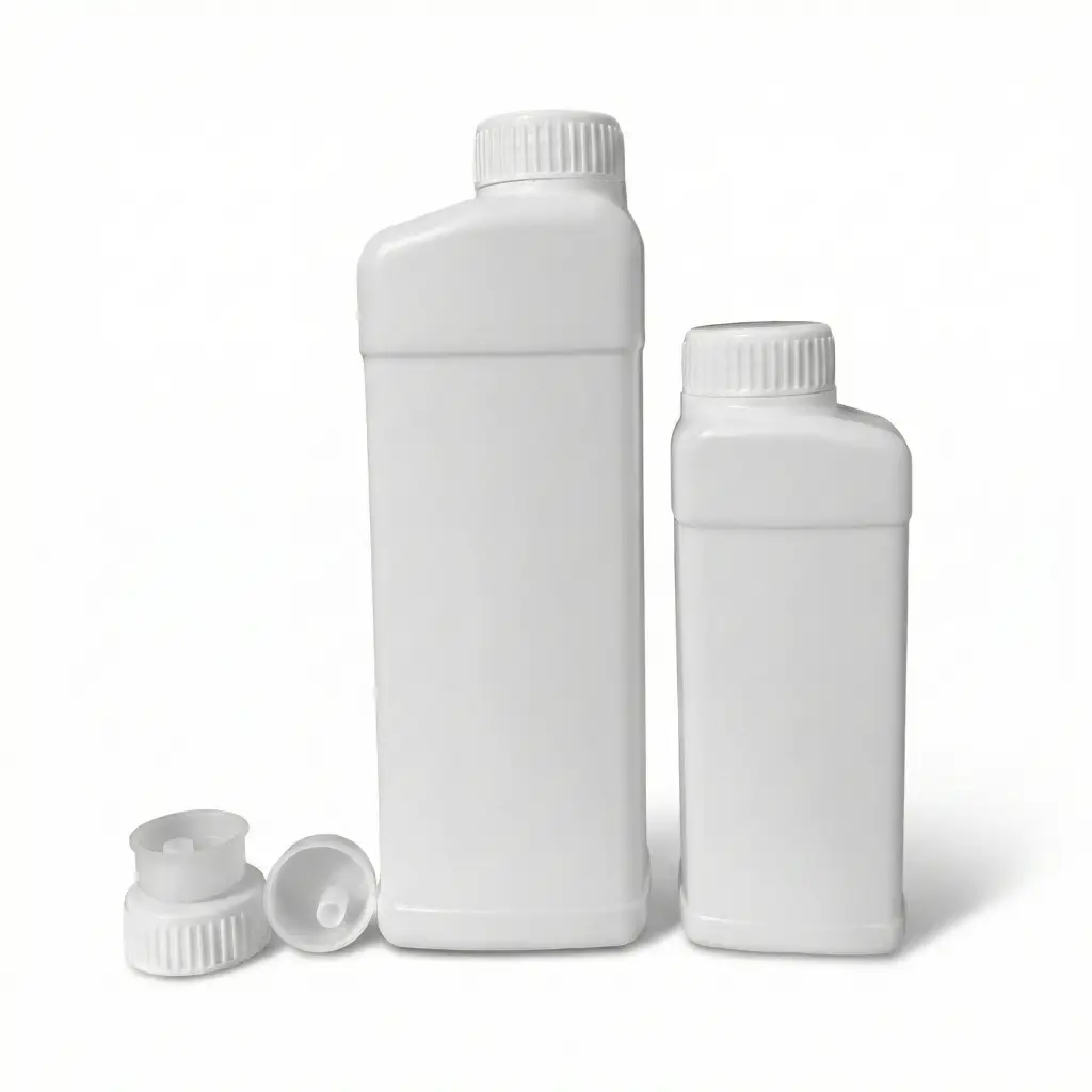 1 Litre Chemical Empty Bottle with inner and outer cap