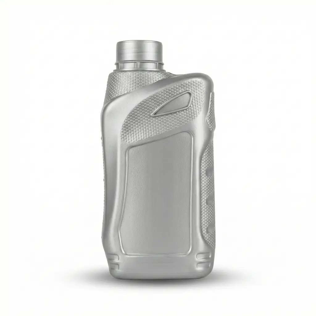 500 ML SILVER ENGINE OIL LUBRICANT BOTTLE